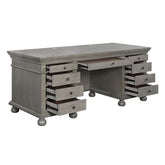 Gustave Gray Oak Finish Executive Desk Model OF00201 By ACME Furniture